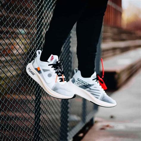 nike off white zoom fly real vs fake|nike off white foam black.